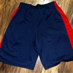 Men's Athletic Shorts in Navy and Red
